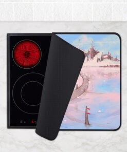 Integrated cooktop protective cover